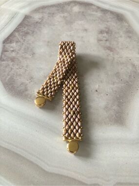 ✨Golden Desert Handmade Beaded Bracelet with Designer Clasp✨